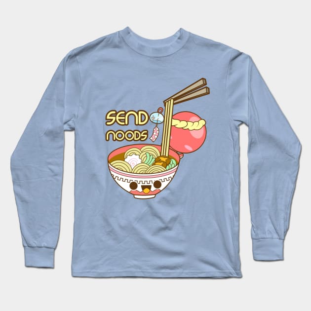 Send Noods - Ramen Long Sleeve T-Shirt by LineXpressions